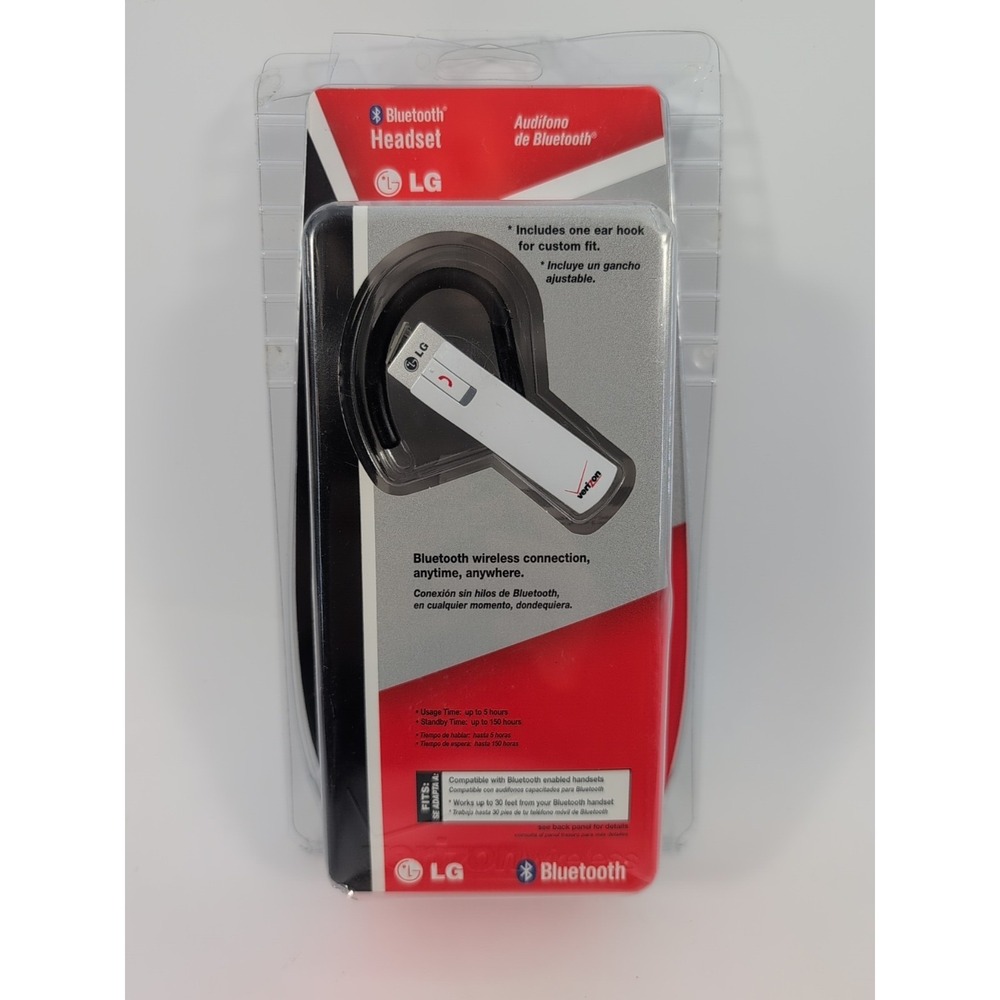 Verizon Wireless‎ LG Bluetooth Headset LG Universal LBT710-W Open Box